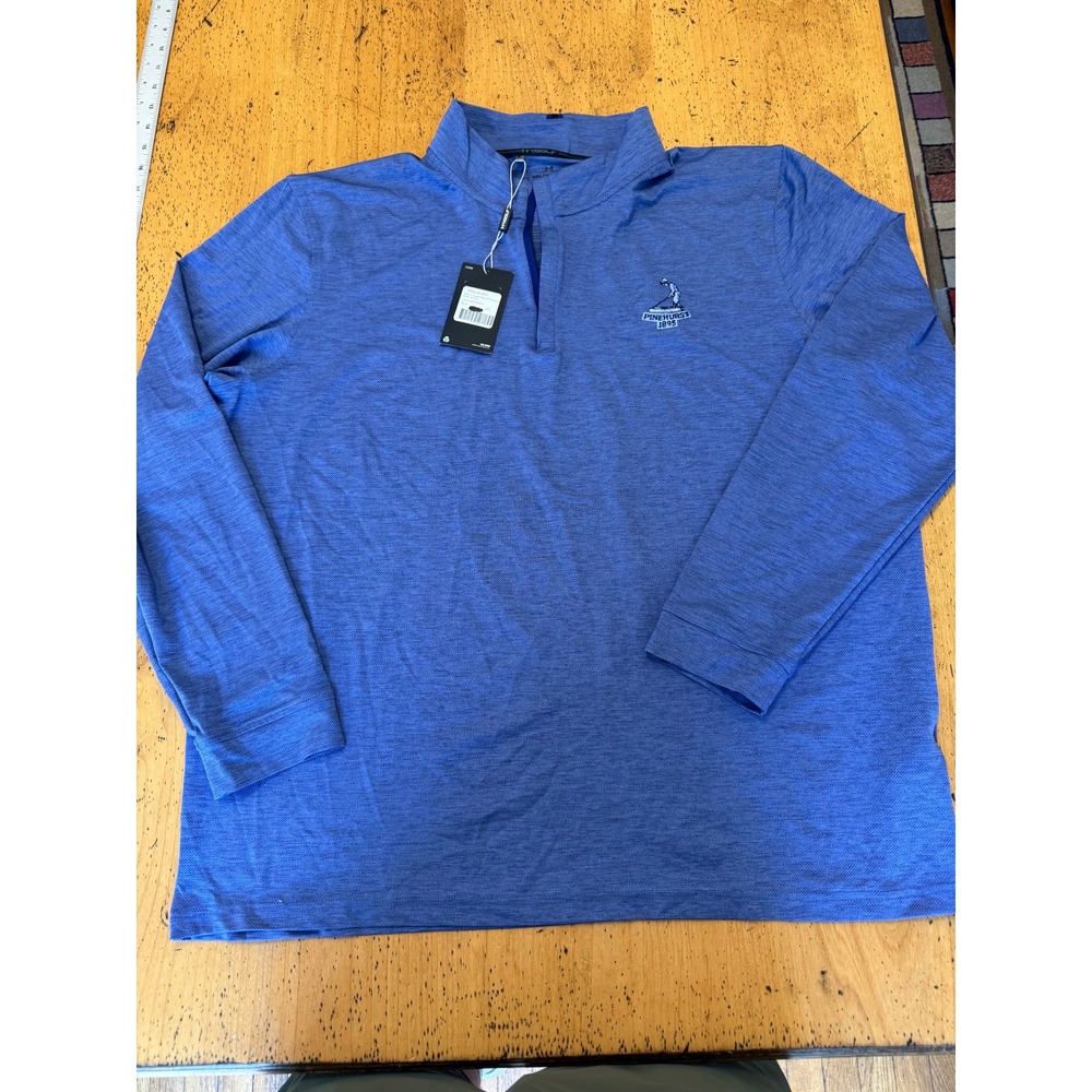 Pinehurst• New Under Armour Playoff Pullover 2XL Blue Core‎ Golf Quarter Zip